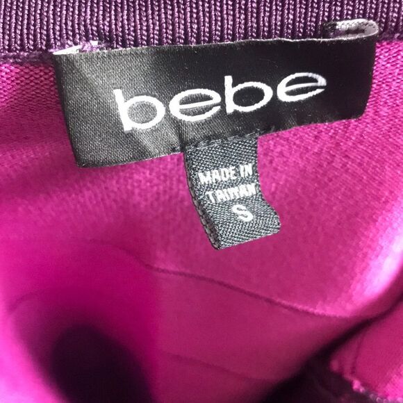 Multi Purple Bondage Dress | Bebe - Picture 4 of 12